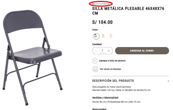 Ejemplo SKU