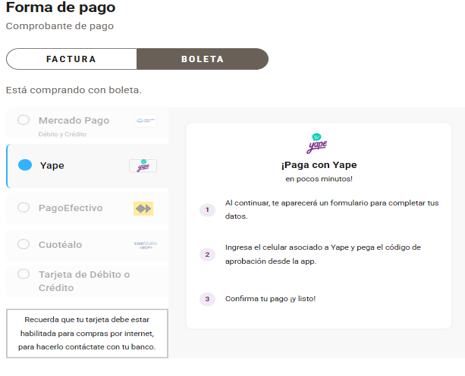 Guía Yape Paso 1