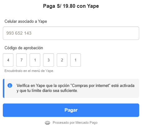 Guía Yape Paso 6